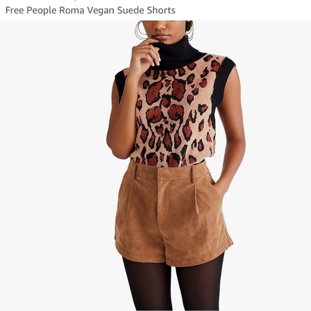 Free People Roma Vegan Suede Shorts